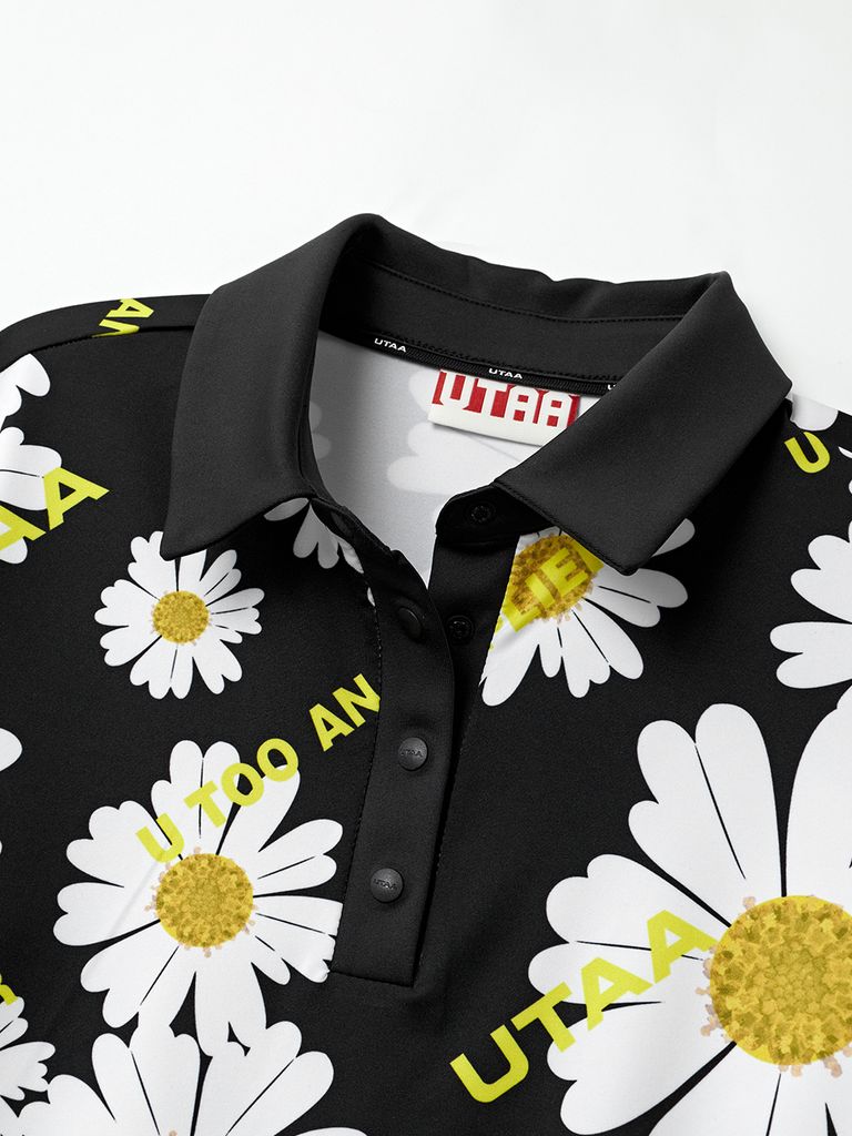 UTAA Daisy Logo Wave Polo Shirts : Women's
