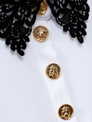 UTAA Ducat Lace Flare PK T-shirts : White