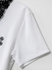 UTAA Ducat Lace Flare PK T-shirts : White