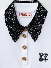 UTAA Ducat Lace Flare PK T-shirts : White