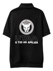 UTAA Scudo Ring Panther Polo Shirts : Black