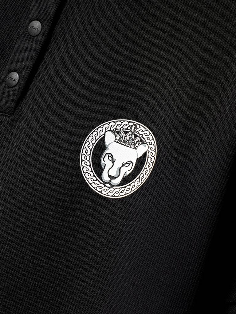 UTAA Scudo Ring Panther Polo Shirts : Black
