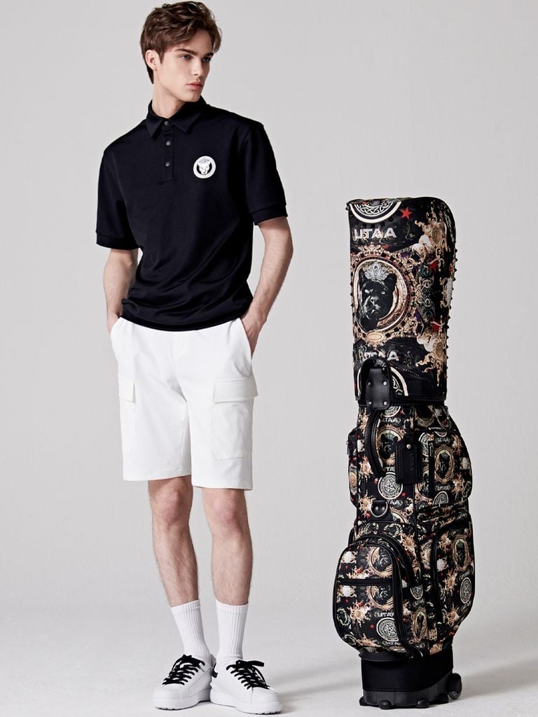 UTAA Scudo Ring Panther Polo Shirts : Black