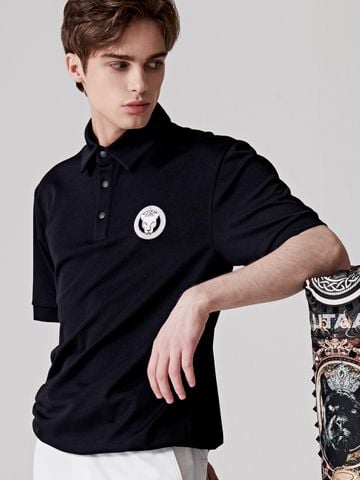 UTAA Scudo Ring Panther Polo Shirts : Black
