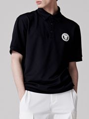 UTAA Scudo Ring Panther Polo Shirts : Black