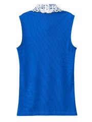 UTAA Ducat Lace Flare Sleeveless : Blue