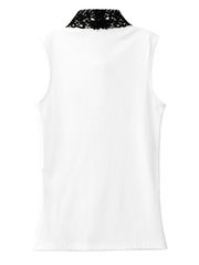 UTAA Ducat Lace Flare Sleeveless : White