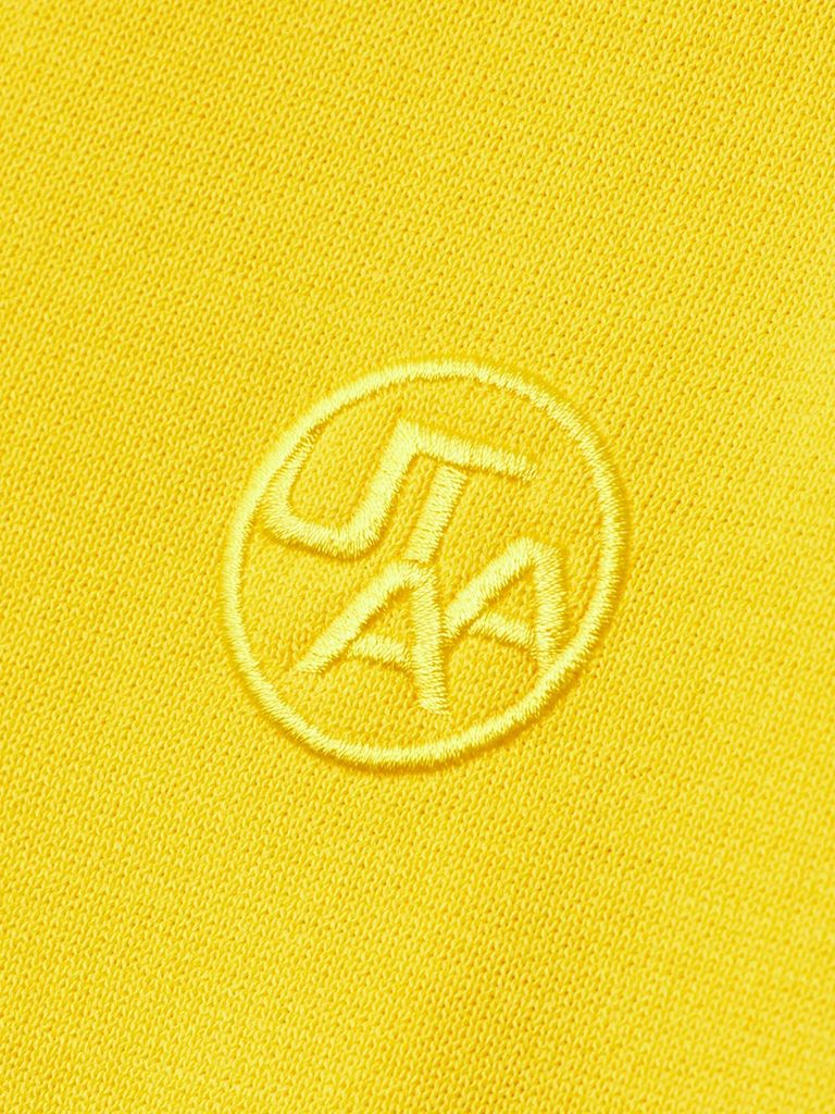 UTAA Pixel Logo Openneck Knit Tee : Women's Yellow