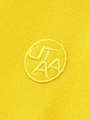 UTAA Pixel Logo Openneck Knit Tee : Women's Yellow