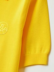 UTAA Pixel Logo Openneck Knit Tee : Women's Yellow