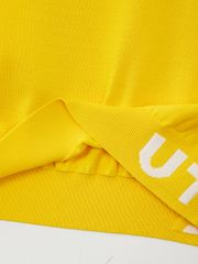 UTAA Pixel Logo Openneck Knit Tee : Women's Yellow