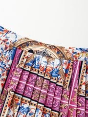 UTAA Neon Buckingham Pleats Skirt : Pink