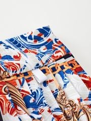 UTAA Neon Buckingham Pleats Skirt : Pink