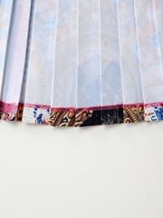 UTAA Neon Buckingham Pleats Skirt : Pink