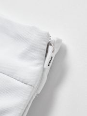 UTAA Tilde Wave Stripe Pleats Skirt : White