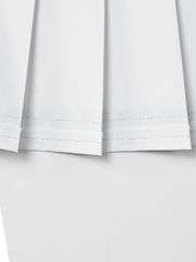 UTAA Tilde Wave Stripe Pleats Skirt : White
