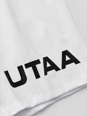 UTAA Tilde Wave Stripe Pleats Skirt : White