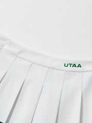 UTAA Notredame Lace Line Fan Skirt : White