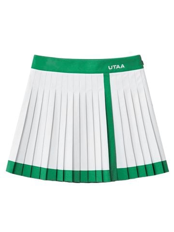 UTAA Line Basic Pleats Skirt : White