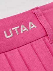 UTAA Neon Basic Pleats Skirt : Pink