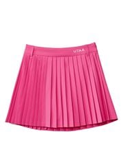 UTAA Neon Basic Pleats Skirt : Pink