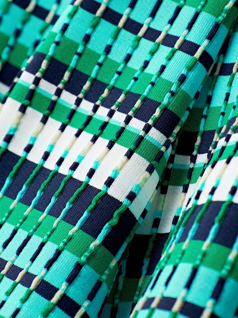 UTAA Spread Pattern Pinking Flare Skirt : Green