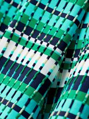 UTAA Spread Pattern Pinking Flare Skirt : Green