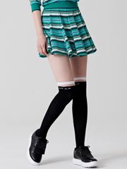 UTAA Spread Pattern Pinking Flare Skirt : Green