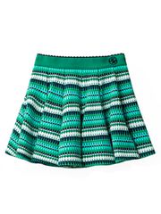 UTAA Spread Pattern Pinking Flare Skirt : Green