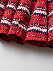 UTAA Spread Pattern Pinking Flare Skirt : Red