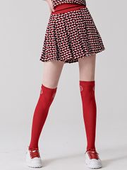 UTAA Spread Crinkle Flare Skirt : Red