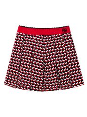 UTAA Spread Crinkle Flare Skirt : Red