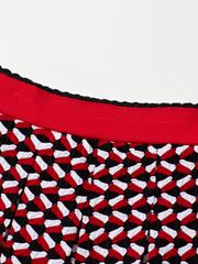 UTAA Spread Crinkle Flare Skirt : Red