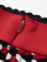 UTAA Spread Crinkle Flare Skirt : Red