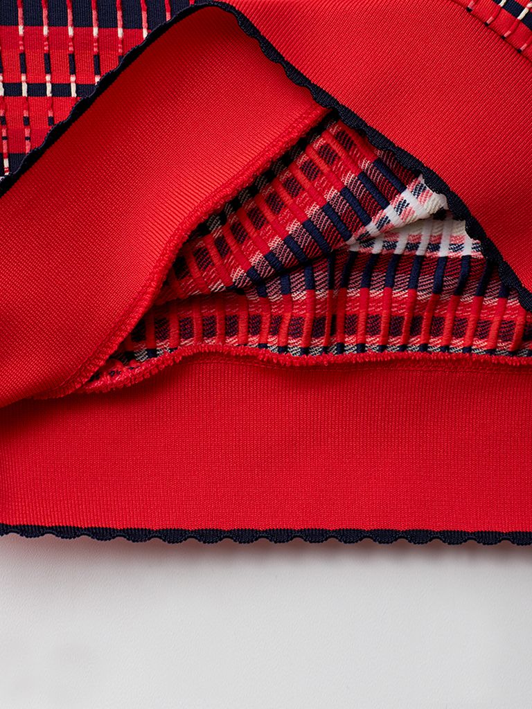 UTAA Spread Pattern Pinking PK Sleeve : Red