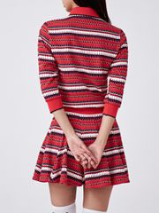 UTAA Spread Pattern Pinking PK Sleeve : Red