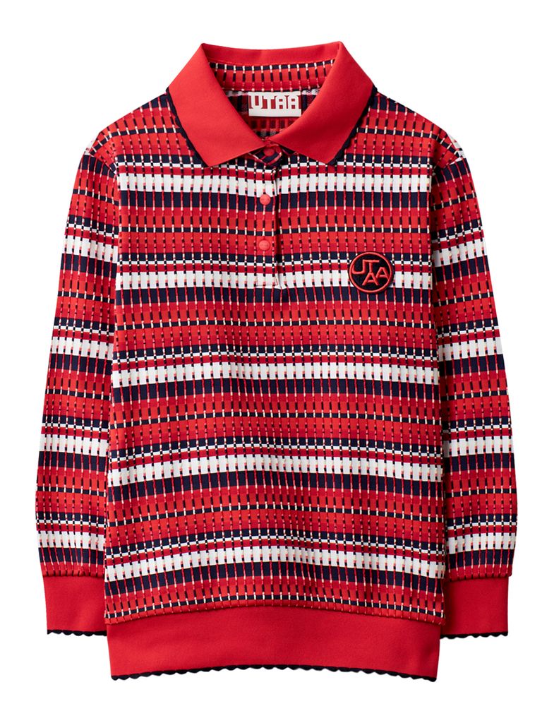 UTAA Spread Pattern Pinking PK Sleeve : Red
