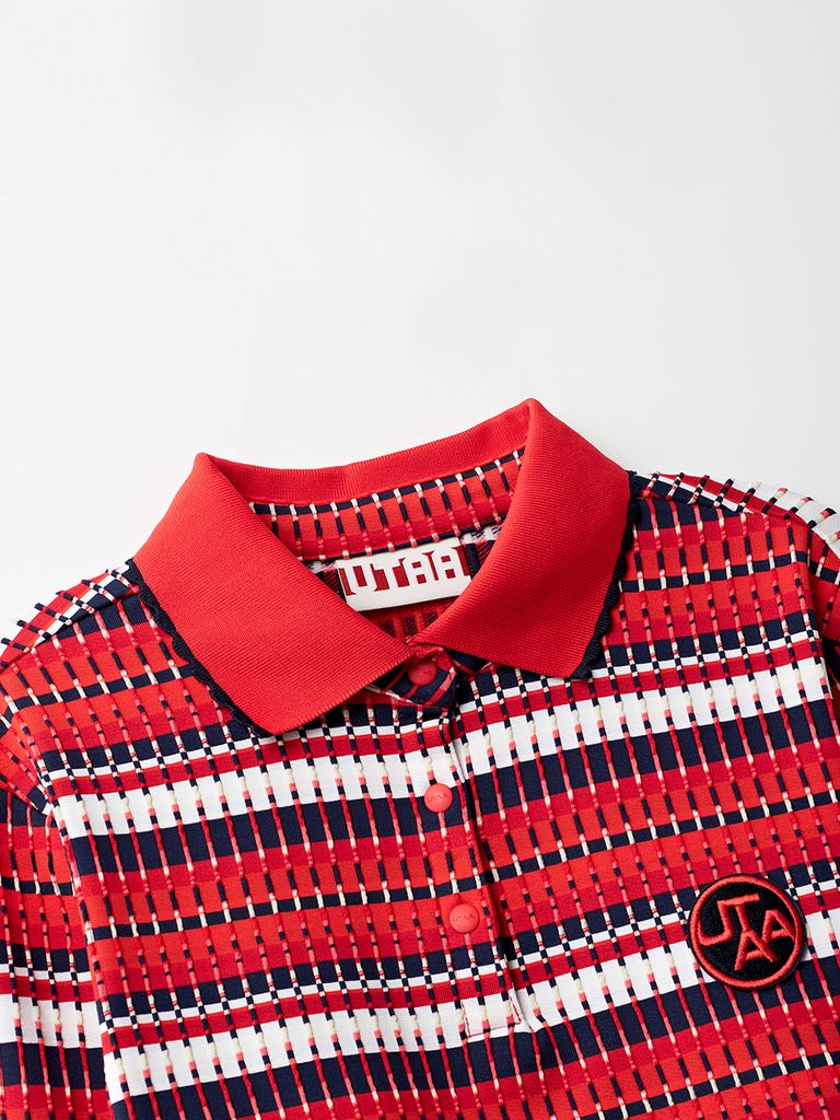 UTAA Spread Pattern Pinking PK Sleeve : Red
