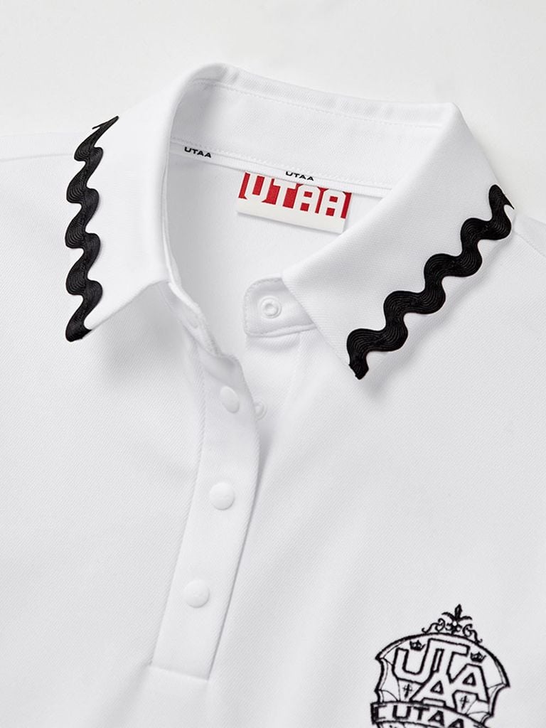 UTAA Swing Fit Egis Tilde Wave PK Sleeve : Women's White