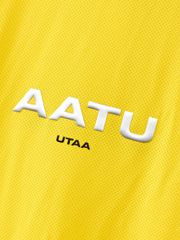 UTAA Reflected Logo Mesh Raglan Polo T-Shirts : Women's Yellow