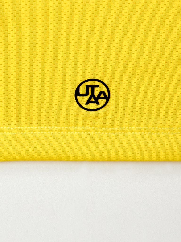 UTAA Reflected Logo Mesh Raglan Polo T-Shirts : Women's Yellow