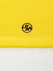UTAA Reflected Logo Mesh Raglan Polo T-Shirts : Women's Yellow