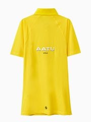UTAA Reflected Logo Mesh Raglan Polo T-Shirts : Women's Yellow
