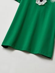 UTAA Notredame Lace Flare PK T-Shirts: Green