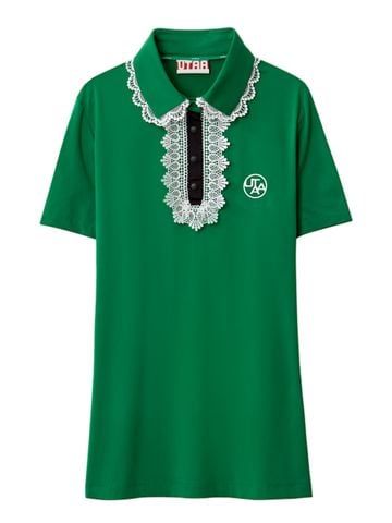 UTAA Notredame Lace Flare PK T-Shirts: Green