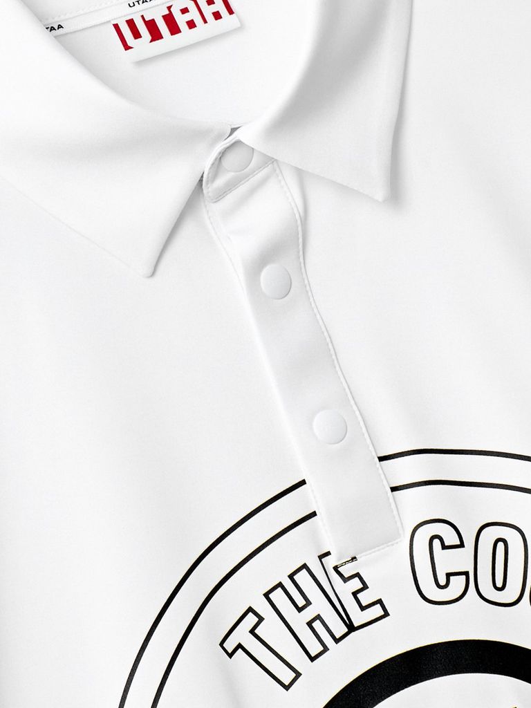 UTAA Circle Emblem Polo shirts: White