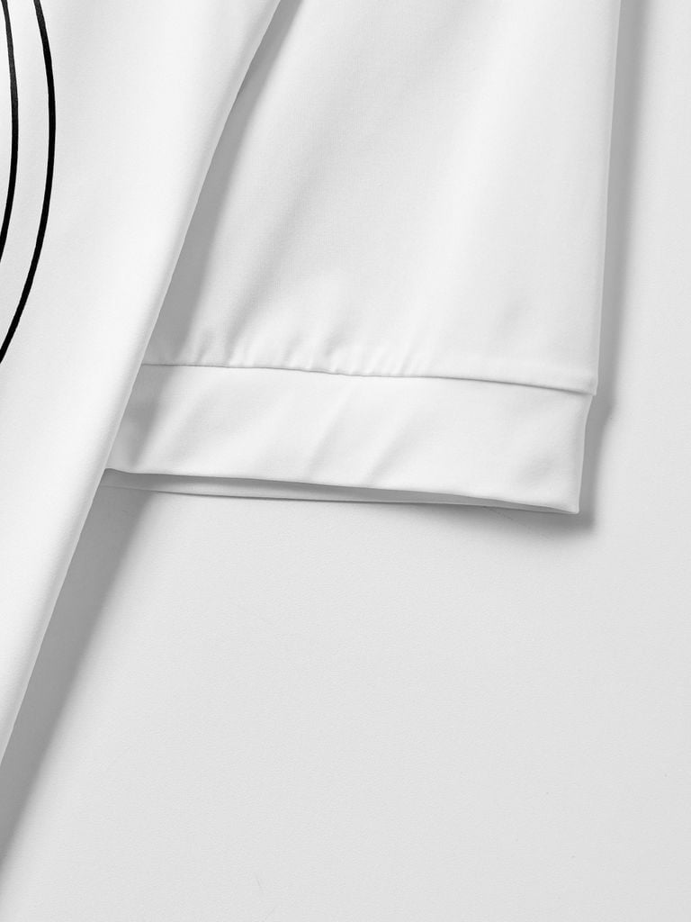 UTAA Circle Emblem Polo shirts: White