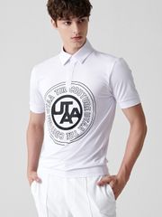 UTAA Circle Emblem Polo shirts: White