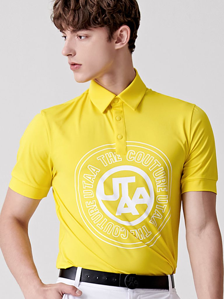 UTAA Circle Emblem Polo shirts : Yellow