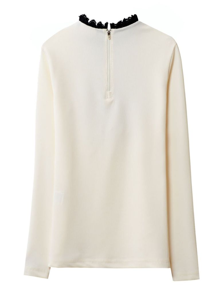 UTAA Notredame Ribbon Lace Flare Sleeve : Ivory
